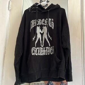 Sweatshirt with studs on the hoodie part.  Great shape